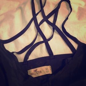 Holister Black flowy tank